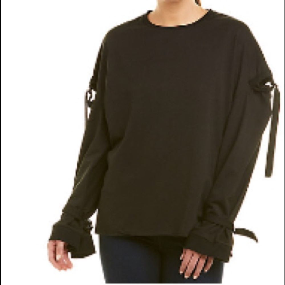 J.O.A black cut out long sleeve top NWOT!